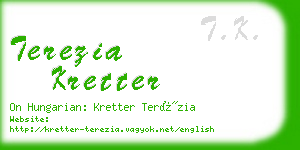 terezia kretter business card